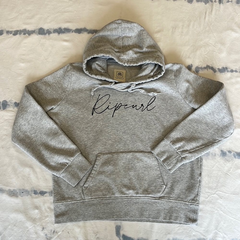 Great condition. Light heather gray Sz S Rip Curl hoodie. So Comfy!!